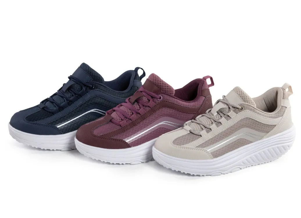 Discount Aerosoft-Walker-Schnürschuhe mit auswechselbarer Weichschaum-Einlegesohle Damen Sneaker & Sportschuhe