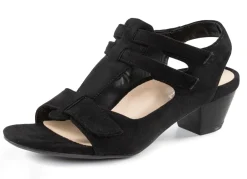 Best Andrea Conti, modische Damen-Sandaletten, Weite G, mit Klettverschluss Damen Sandalen