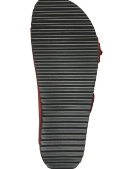 Discount Andrea Conti Pantolette mit bunt bedrucktem Lederfußbett Damen Pantoletten