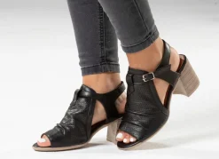 Andrea Conti Sandalette mit Zier-Perforation Damen Sandalen