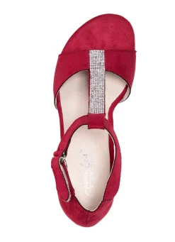 Andrea Conti, schicke Damen-Sandaletten, mit Klettspange Damen Sandalen