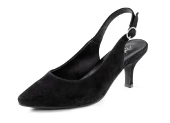 Andrea Conti Sling-Pumps aus weichem Samt-Chevreauleder Damen Pumps