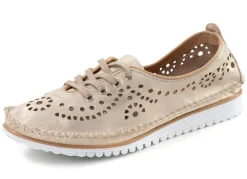 Hot Andrea Conti, sommerliche Damen-Schnürschuhe, Weite G, mit herausnehmbarem Fußbett Damen Schnürschuhe