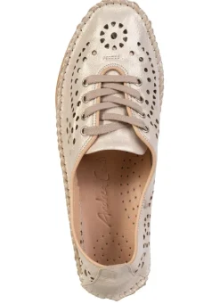 Hot Andrea Conti, sommerliche Damen-Schnürschuhe, Weite G, mit herausnehmbarem Fußbett Damen Schnürschuhe