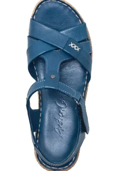 Online Andrea Conti Stegspangen-Sandale aus Rind-Nappaleder Damen Sandalen