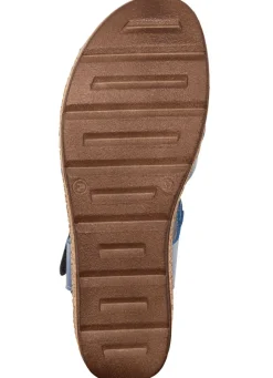 Online Andrea Conti Stegspangen-Sandale aus Rind-Nappaleder Damen Sandalen