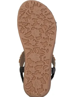 Andrea Conti, stylische Damen-Sandalen, Weite G, mit elastischem Fersenriemchen Damen Sandalen