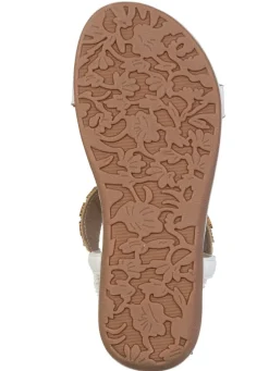 Outlet Andrea Conti, stylische Damen-Sandalen, Weite G, mit elastischem Fersenriemchen Damen Sandalen