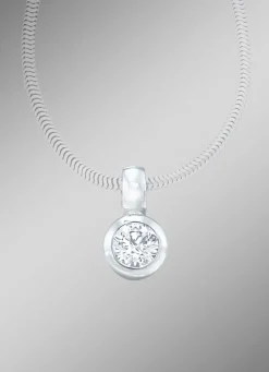 Clearance Anhänger aus Weißgold mit Brillant Damen Anhänger