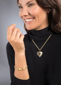 New Anhänger Herz-Medaillon Damen Anhänger