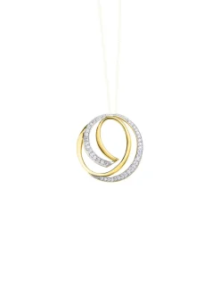 Discount Anhänger in Bicolor mit Zirkonia Damen Anhänger