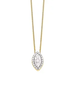 Clearance Anhänger mit 3 Brillanten, 20 Diamanten und Ankerkette Damen Anhänger
