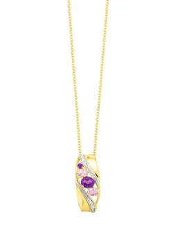 Discount Anhänger mit Amethyst und Zirkonia Damen Anhänger