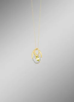 Hot Anhänger mit Brillanten und Peridot Damen Anhänger