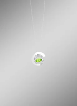 Sale Anhänger mit echt Peridot und synth. Zirkonia Damen Anhänger