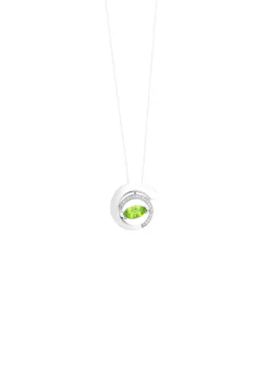 Sale Anhänger mit echt Peridot und synth. Zirkonia Damen Anhänger