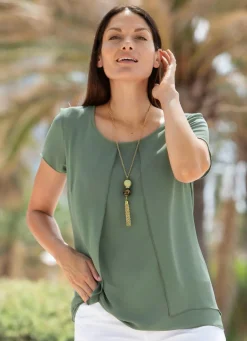 Outlet Anhänger mit Tigerauge-Kugel Damen Modeschmuck|Halsketten