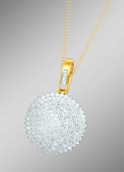 Aparter Anhänger mit 160 Diamanten Damen Anhänger