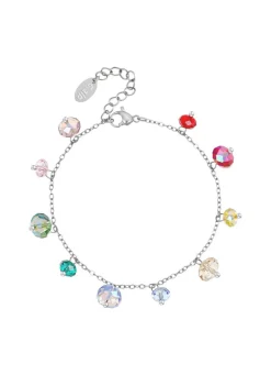 Outlet Armband mit bunten Swarovski®-Kristallen Damen Modeschmuck|Armbänder