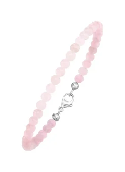 Sale Armband mit echtem Rosenquarz Damen Armbänder