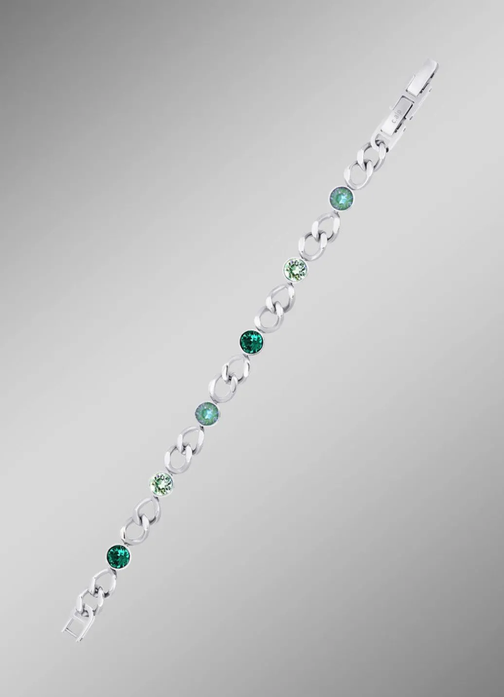 Armband mit grünen Kristallen Damen Modeschmuck|Armbänder
