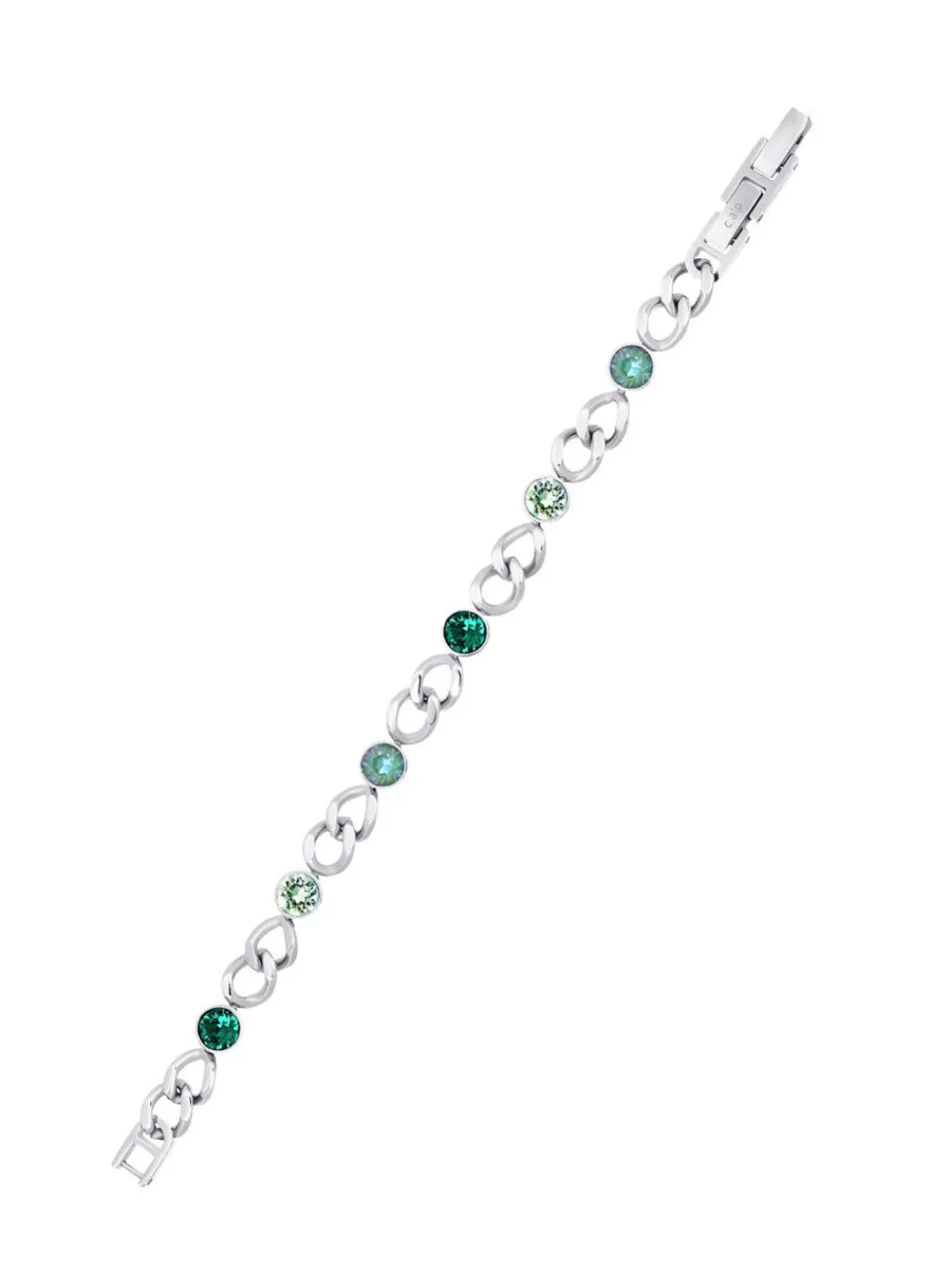 Armband mit grünen Kristallen Damen Modeschmuck|Armbänder