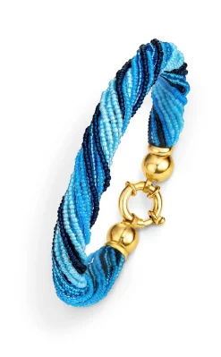 Clearance Armband mit Muranoglas in Blautönen Damen Armbänder
