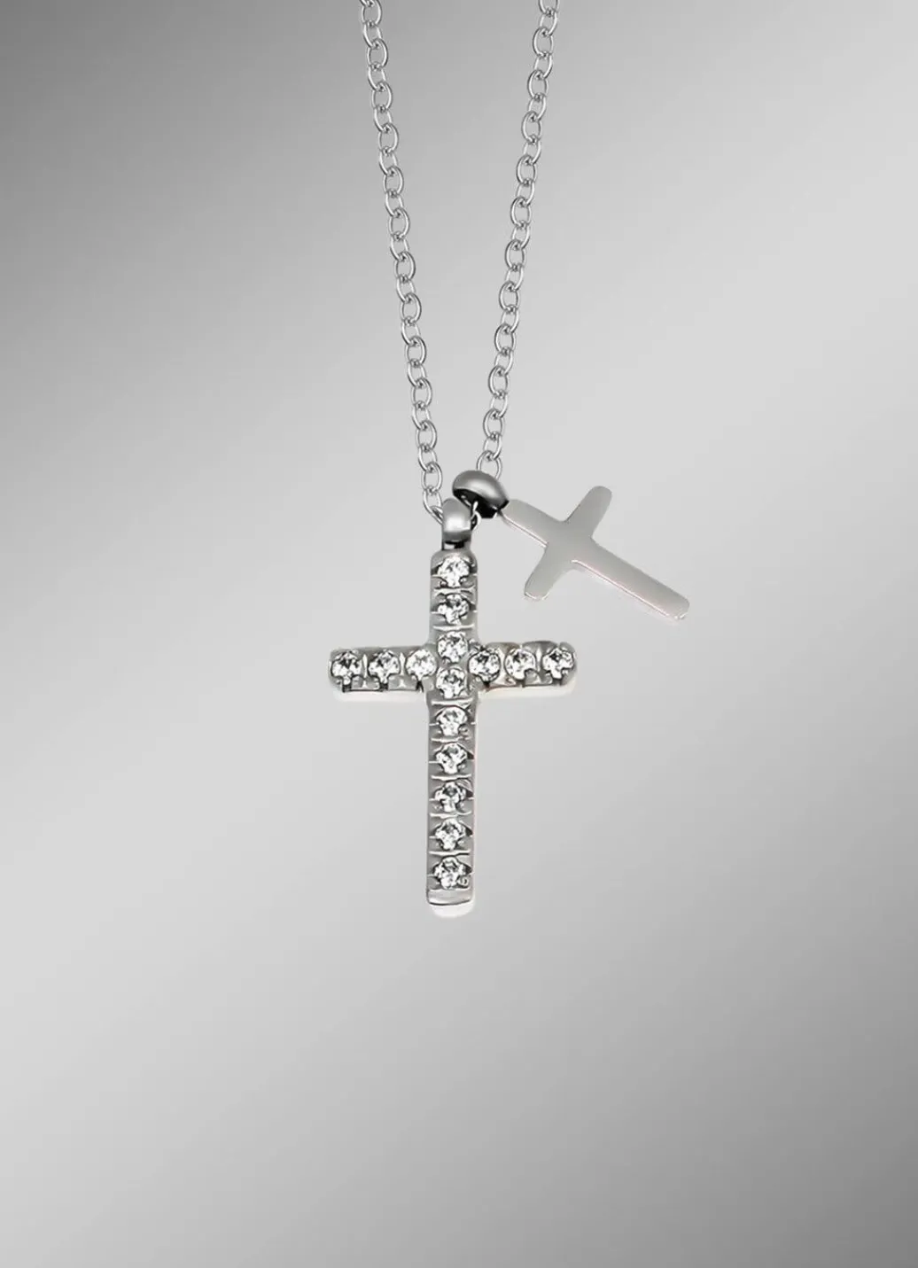 Discount Ausdrucksstarke Halskette mit synth. Zirkonia Damen Halsketten