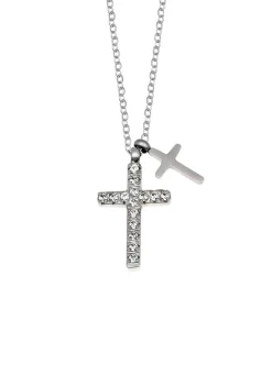 Discount Ausdrucksstarke Halskette mit synth. Zirkonia Damen Halsketten