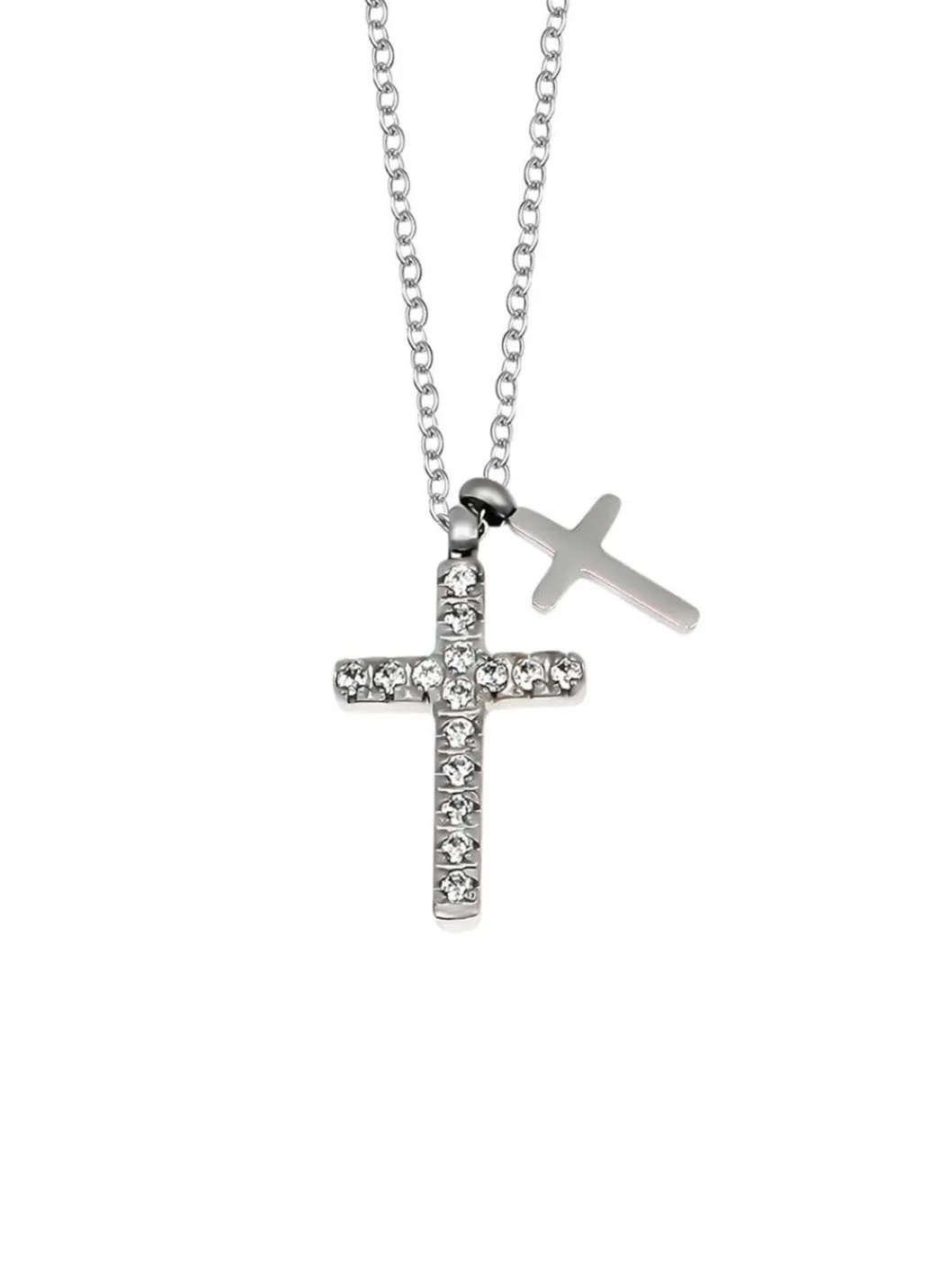 Discount Ausdrucksstarke Halskette mit synth. Zirkonia Damen Halsketten