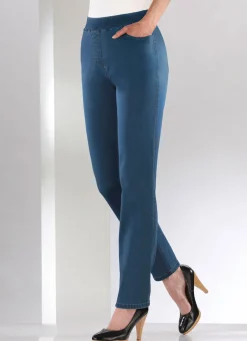 Damen Mona Schlupfhosen|Lange Hosen<Bauchweg-Jeans in Schlupfform