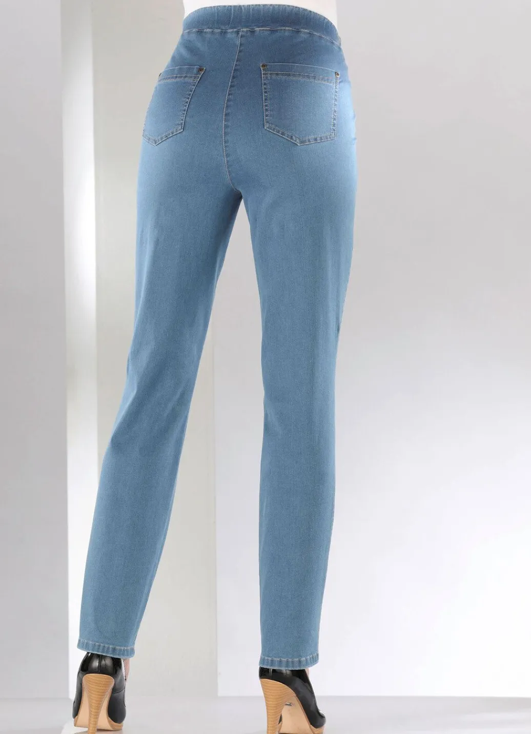 Damen Mona Schlupfhosen|Lange Hosen<Bauchweg-Jeans in Schlupfform