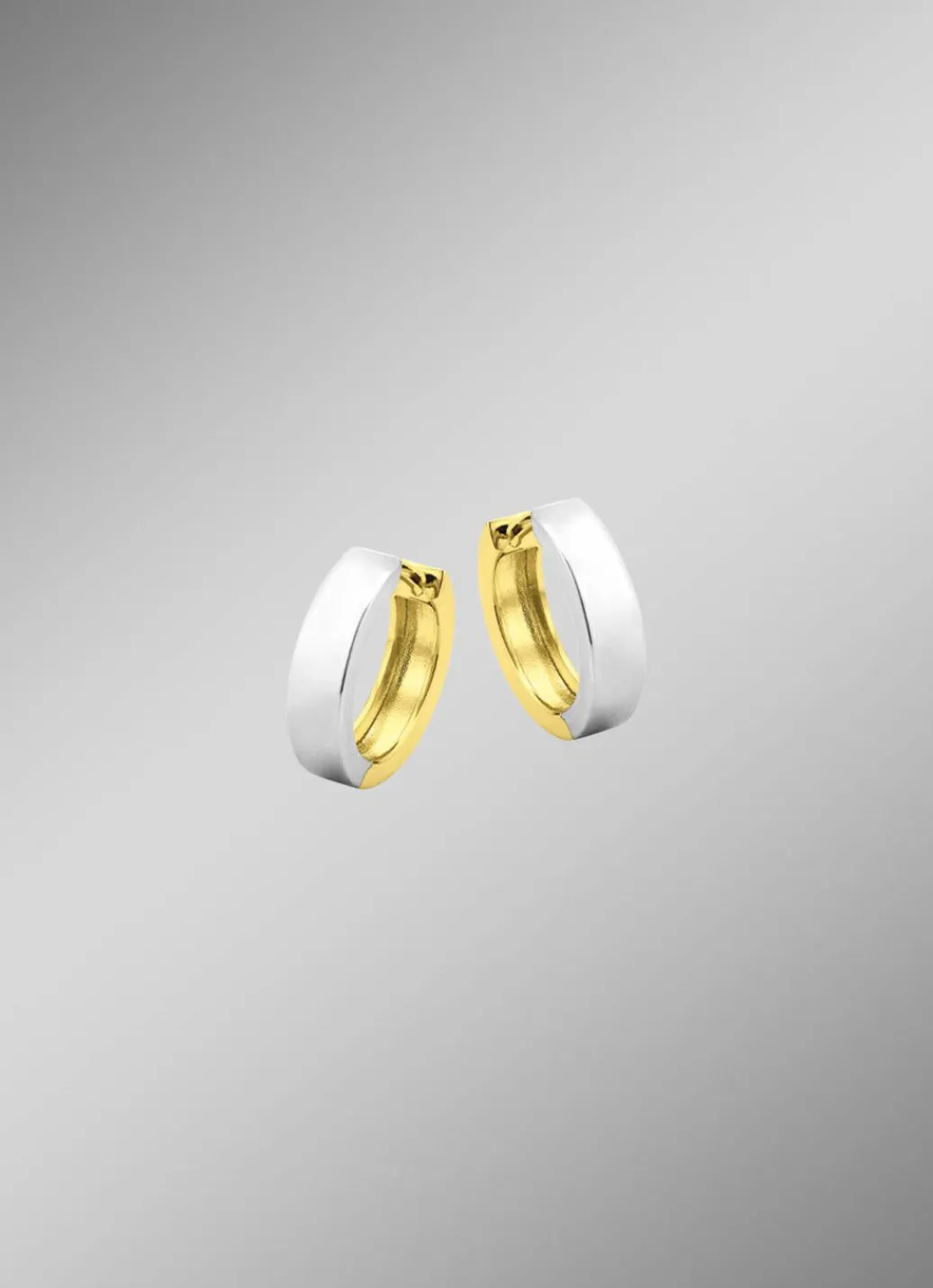 Damen Mona Ohrschmuck<Beidseitig tragbare Klappcreolen in Bicolor