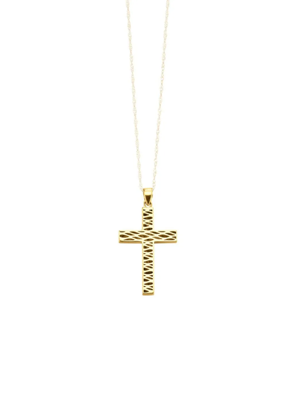 Sale Beidseitig tragbarer Kreuz-Anhänger mit synth. Zirkonia Damen Anhänger
