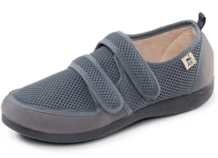Hot Bequeme Damen-Klettschuhe, Weite H, aus Mesh und Textilmaterial Damen Hausschuhe