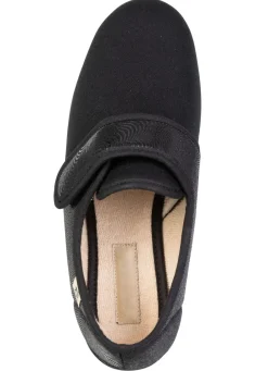 Bequeme Damen-Klettschuhe, aus angenehm gepolstertem Textilmaterial Damen Hausschuhe