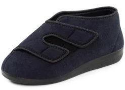 Outlet Bequeme Damen-Klettschuhe, Weite H, mit herausnehmbarem Fußbett Damen Hausschuhe