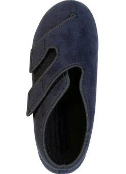 Outlet Bequeme Damen-Klettschuhe, Weite H, mit herausnehmbarem Fußbett Damen Hausschuhe
