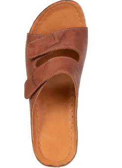 Clearance Bequeme Damen-Pantoletten, Weite G, mit Klettverschluss Damen Pantoletten