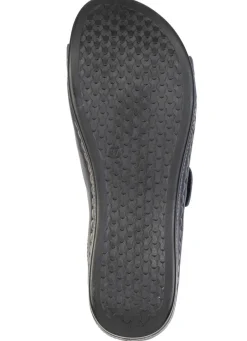Bequeme Damen-Pantoletten, Weite G, mit Klettverschluss Damen Pantoletten