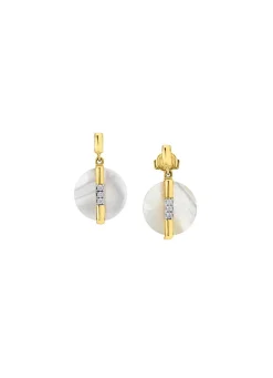 Discount Bewegliche Eleganz: Ohrstecker mit echt Perlmutt Damen Ohrschmuck