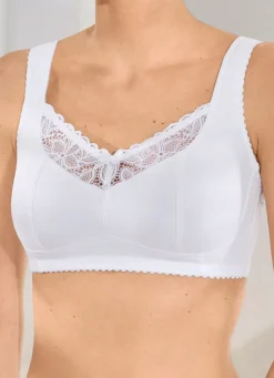 Hot BH mit Elastikspitze Damen Bh Ohne Bügel|Bh Mit Spitze