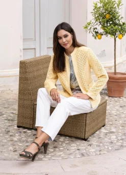 Damen Mona Lederimitatjacken<Blazer aus Veloursleder-Imitat