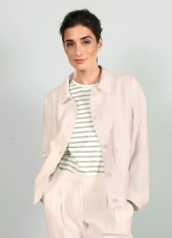 Damen Mona Blazer<Blazer in Leinen-Optik