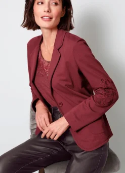 Damen Mona Blazer<Blazer mit hübscher Stickerei