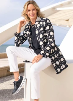 Damen Mona Blazer<Blazer mit interessanter Ausschnittlösung