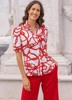 Damen Mona Blusen<Bluse mit Hemdkragen