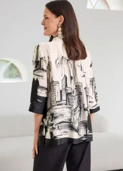 Damen Mona Blusen<Bluse mit Hemdkragen
