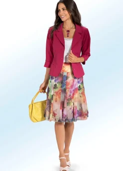 Damen Mona Blusenjacken|Basics<Blusenblazer mit Baumwolle