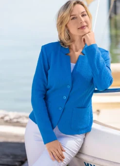 Damen Mona Blusenjacken|Basics<Blusenblazer mit Schulterpolstern